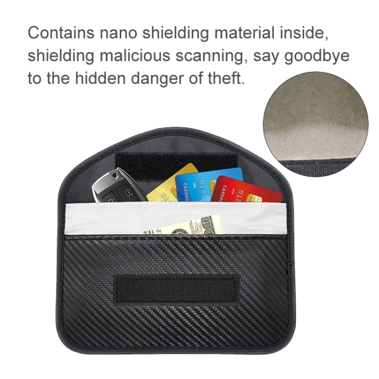 Carbon Fiber Signal Shielding Bag Radiation-proof RFID Phone Key Bag 20 x 10cm, Carbon Fiber 20 x 10cm Carbon Fiber Signal Shielding Bag Radiation-proof RFID Phone Key Bag 20 x 10cm, Carbon Fiber 20 x 10cm